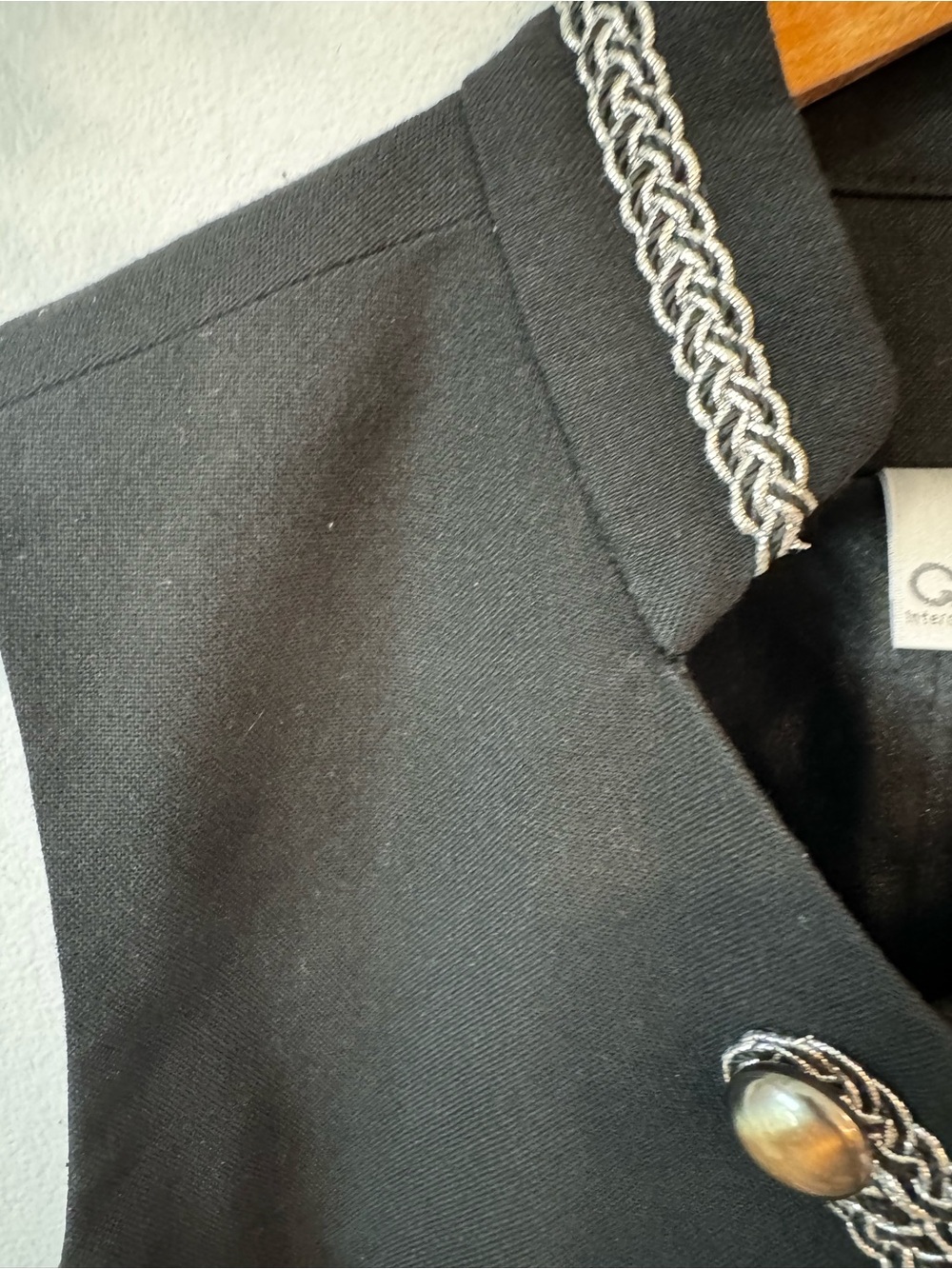 GO International Black Vest with Silver details Size Small - Picture 2 of 7